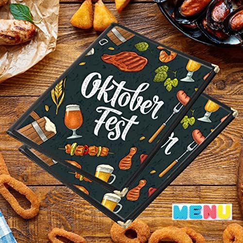 4PCS Menu Covers 8.5 x 11inch - 4-Page 8-View Transparent Restaurant Menu Covers with Clear Protective Film Menu Holders for A4 Size Paper - Image 6