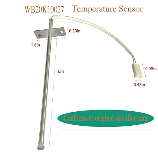 Replacement Part for GE Oven Temperature Sensor WB20K10027 Compatible Models 567161 AH2374070 EA2374070 PS2374070 Suitable for GE cooktops and ovens