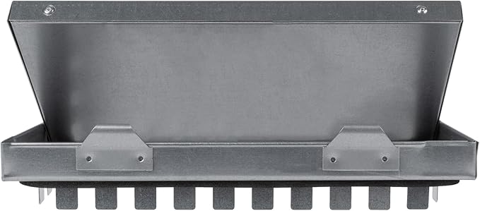 Repa Market 12 x 6 Inch Galvanized Steel Duct Access Door – Airtight Insulated Crawl Space Access Doors - Inspection HVAC Panel with Hinged 2 Clasp Lock Door – Door Access for Ventilation Cleanout