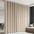 Room Divider Blackout Curtain Track Curtains Wall Dividers Panels Screen for Living Rooms Bedroom Office Privacy Partition Separation, W180 × L108 Inch,1 Panel, Beige