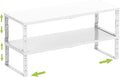 Expandable Cabinet Shelf Organizer Storage Spice Rack Shelves for Kitchen Stackable Adjustable Pantry Cupboard Bathroom Countertop Desktop(2Packs/White/Medium)