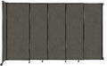 Wall-Mounted Sliding StraightWall Room Divider | Adjustable Widths | Locking Wheels | Room Separator | Up to 11'3" Wide x 6'10" Tall Mocha Fabric Panels