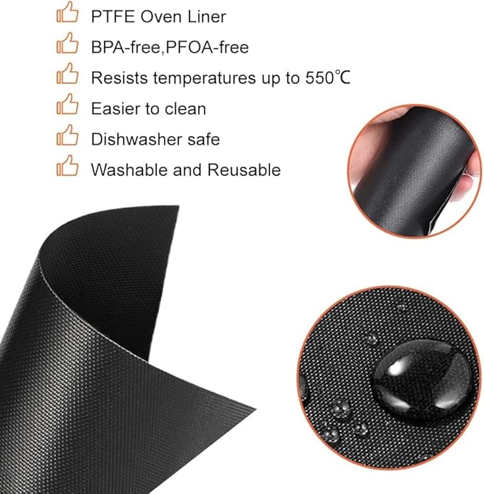Air Fryer Liners Compatible with Emeril Lagasse 26 QT Extra Large Air Fryer, 4 PCS Air Fryer Oven Liners Reusable for Emeril Lagasse Accessories