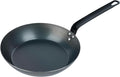 Restaurantware-Met Lux 10 Inch Fry Pans, 6 Lightweight Frying Pans - Induction-Ready, Triple-Riveted, Black Carbon Steel Cooking Skillets, Durable, For Searing, Sauteing, And Browning Food