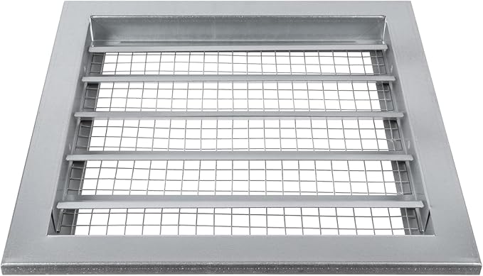 Repa Market 12" x 12" Inch Heavy Duty Exhaust Vent with Wire Mesh Screen - Air Intake Wall Louvered Vent Grille - Steel Outdoor HVAC Vent Register - HVAC Crawl Space Durable Air Gable Vent