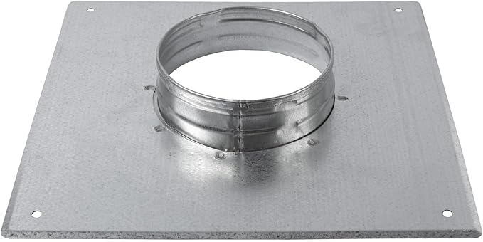 Repa Market 4 Inch Round Duct Flange/Galvanized Steel Vent Connector Plate/Wall or Ceiling Mount Adapter/for Dryer Hose & HVAC/Heavy Duty Air Return, Heating Cooling Exhaust Ventilation Cover