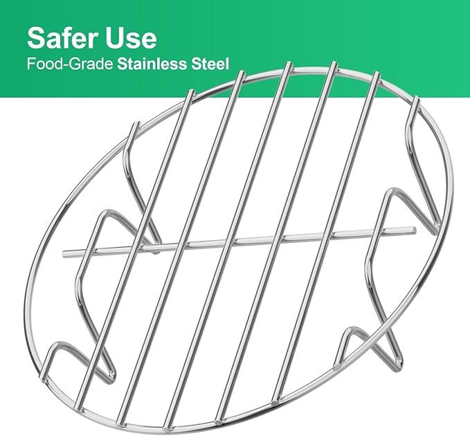 GSlife Instant Pot Steamer Rack - Stainless Steel Instant Pot Accessories, 2 Pack Steam Rack for 6, 8 Qt Pressure Cooker, Cooking Cooling Steaming Baking Rack 7.7''