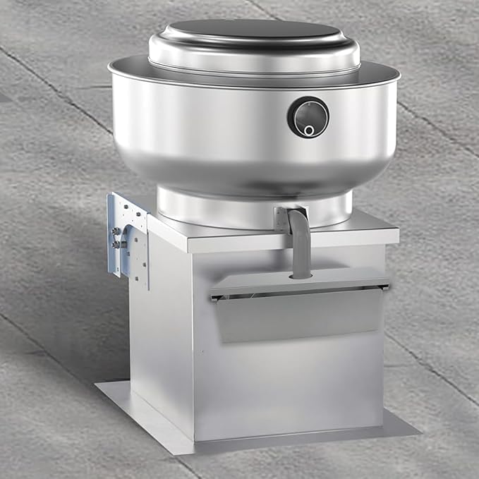 Heavy-Duty Galvanized Steel Grease Box for Commercial Range Hoods 16.9x5.1x3.7 Inch Fireproof Grease Container Durable Canopy Hood Accessories for Restaurant Kitchen Exhaust System
