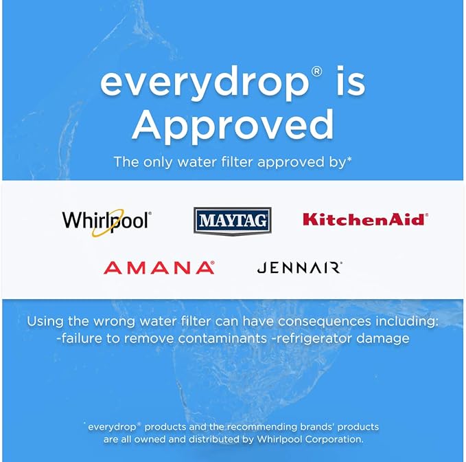 everydrop® by Whirlpool Ice and Water Refrigerator Filter 5, EDR5RXD1, Single-Pack (Pack of 2)