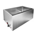 Zica ZCK165A Commercial Stainless Steel Electrical Bain Marie Buffet Food Warmer Steam Table for Catering and Restaurants, ETL Certified