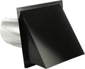 FAMCO Galvanized Steel Hooded Wall Vent with Screen, Used for Air Intake, Air Supply or Exhaust Applications