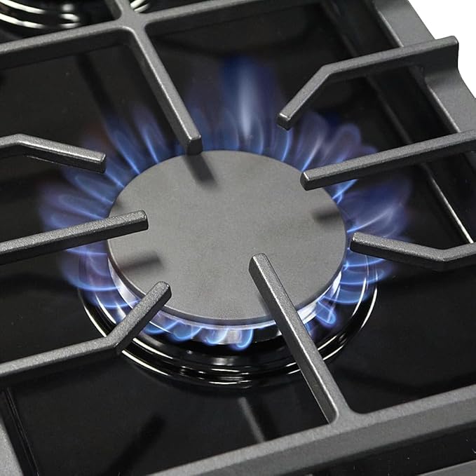 KOSTCH 30 inch Professional Freestanding Pro-Style Natural Gas Range or Liquid Propane Gas Range with 5 Burners, 4.55 cu.ft. Oven Capacity, in White- KOS-30RG03M (White-01)