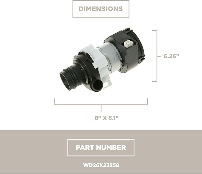 GE Appliances WD26X23258 Dishwasher Circulation Pump Assembly