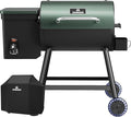 Pellet Grill Smoker Electric Pellet Smoker 8 In 1 Outdoor Grill Smoker PID Controller 500°F 450 Sq.In Cooking Area with Cover