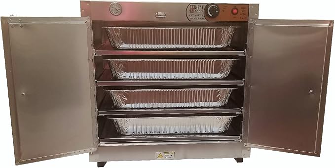 HeatMax 25x15x24 Commercial Hot Box Catering Food Warmer, Hot Food, Pizza, Pastry, Empanada, Patty, Concession, Heated Case