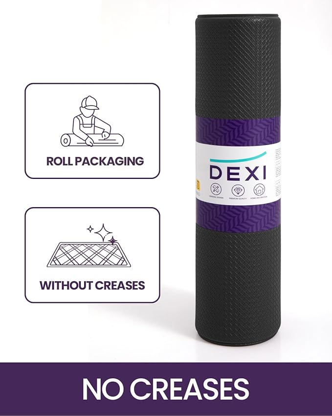 DEXI Kitchen Floor Mats Cushioned Anti Fatigue, 23x86, Large Long Standing Runner Rug Waterproof, Comfort Memory Foam Padded for Front Sink Laundry, Black