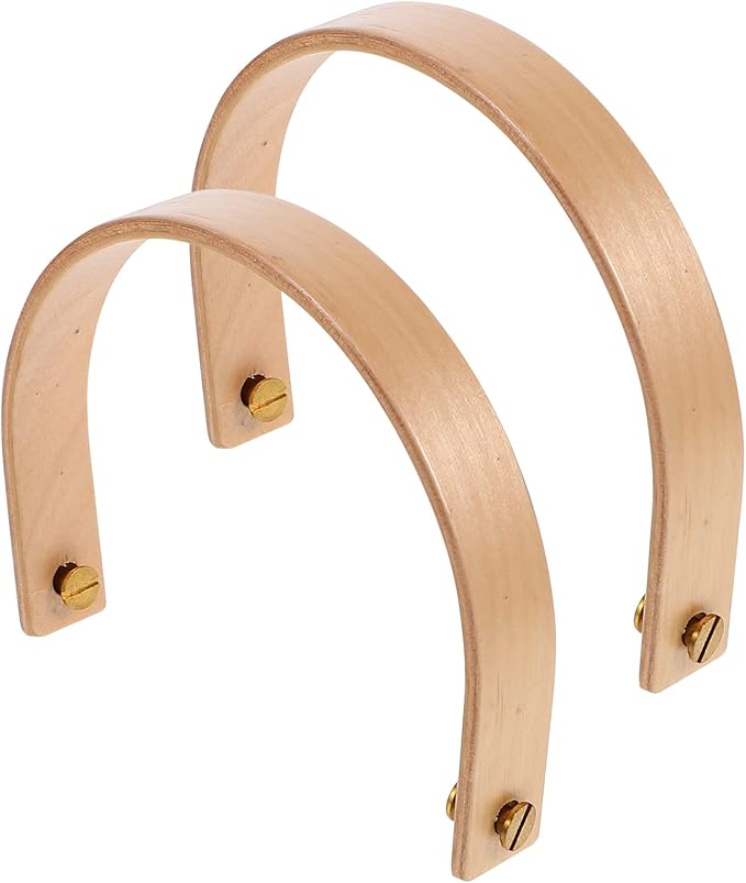 Kichvoe Wooden Teapot Handle Replacement Set 2 Pieces Heat-Resistant Beech Wood Kettle Carry Handles 4.7 X 3.5 Inches Compatible with Ceramic and Metal Teapots for Kitchen and Home Use