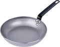 Restaurantware Fry Pan 1 Pack of 9.4 Inches Carbon Steel Non-Stick Searing Pan With Ergonomic Handle Silver For Sauteing and Omelets