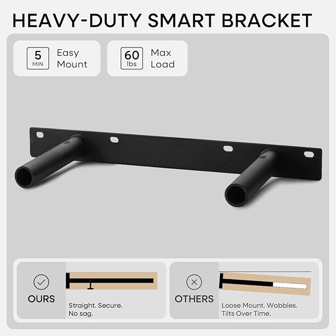 Homeforia Classic Walnut 12 inch Floating Shelf, High End Solid Real Wood Small 12inch Floating Shelves for Wall Mounted, 12in Floating Shelves, Heavy Duty Bracket, 12 X 6.5 X 1.75 inches, Set of 3