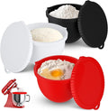 Silicone Bowl Liners for 5 QT KitchenAid Mixers, 3 Set Silicone Bowls with Lids,Quick Replacement, Multi-Occasion