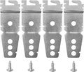 Dishwasher Bracket 4 Pack Undercounter Dishwasher Mounting Bracket with Mounting Screws for Whirlpool Kenmore Kitchenaid Maytag Amana Dishwasher