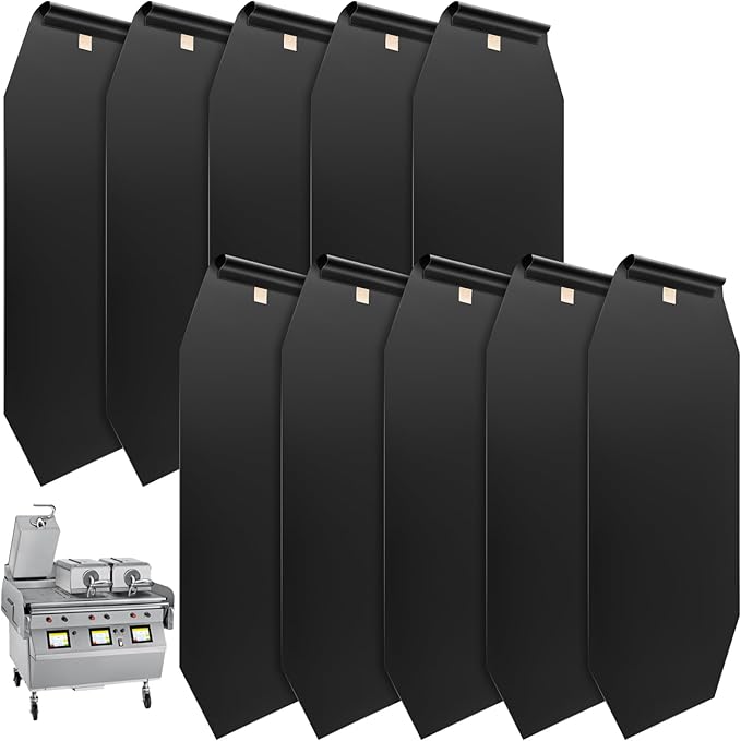 10 Pack L800 Series PTFE Release Sheets with Bracket Loop Compatible with Taylor Clamshell Grill Replaces 080595, 31.5'' x 21'' Non Stick Toaster Release Sheets PTFE Liner for Bread, Buns