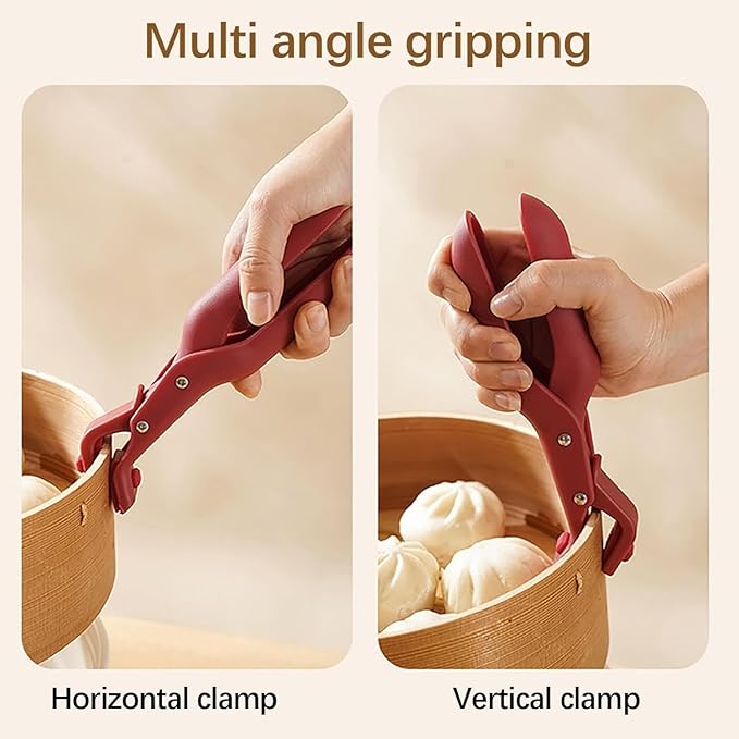 2PCS Anti-Scald Bowl Clip, Hot Plate Gripper Tongs Anti Scald Bowl Holder Clip For Kitchen, Hot Bowl Dish Plate Gripper Clips Tongs Clamp Holder