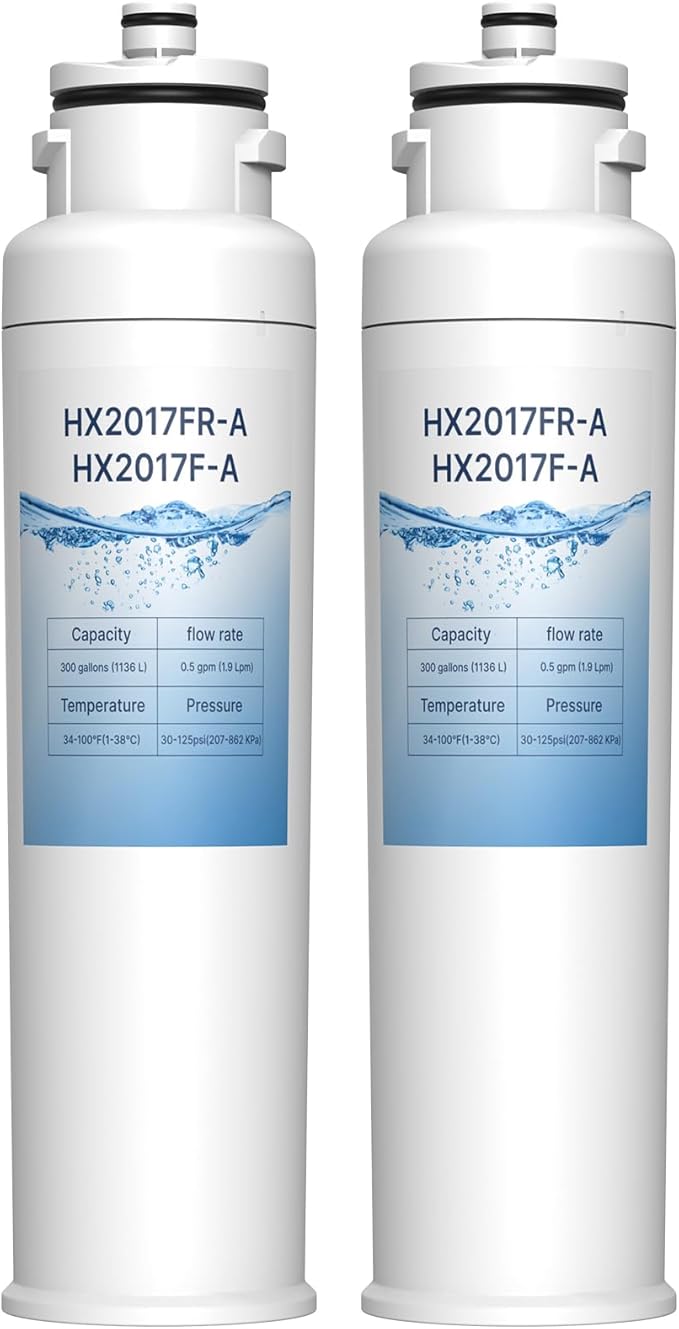 HX2017FR-A Water Filter Compatible with Insignia NS-WF26FD9-1 WF26FD9-1 (2 Pack)