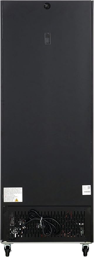 Kratos Commercial Freezer Display Merchandiser - 1 Self Closing Swing Door, 31"W, Black (67K-218)