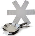 Pot and Pan Protectors for Stacking, Pot Pan Separators Cookware Protector 3 Pack, Dividers Anti-Slip Foldable for Multiple Sizes Pots and Pans Avoid to Scratching or Marring