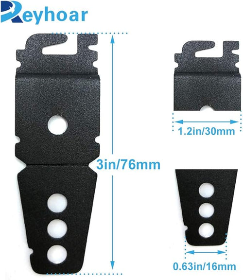 (Upgraded) 2 Pack 8269145 Dishwasher Mounting Bracket Black Replacement with Screws Compatible with Whirlpool & KitchenAid Dishwashers, Replaces Wp8269145, Ap3039168, Ps393134