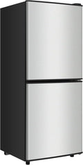 Compact Refrigerator with Freezer 4.2 Cu. Ft. 2-Door Dorm Fridge with Adjustable 7-Level Thermostat, Small Refrigerator with Freezer for Home, RV, College Dorm, Apartment, Office, Silver