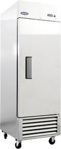 27" Commercial Refrigerator 23 Cu.ft with 1 Door Reach-In Refrigerators Stainless Steel ETL Approved，for Restaurant Kitchen Home Bar Shop 33-40°F