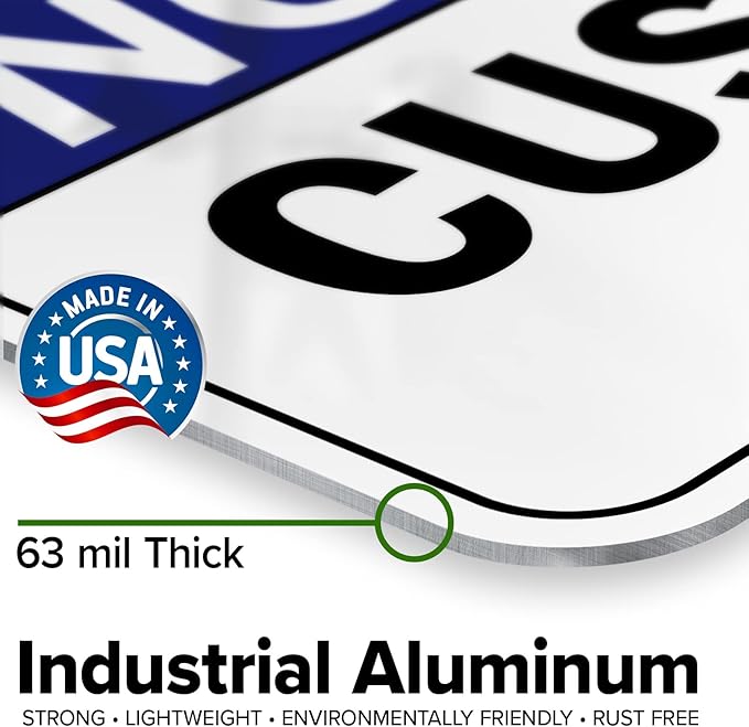 Custom Notice Sign, Ansi Sign, Osha Compliant, 12x18 Inches, Rust Free .063 Aluminum, Fade Resistant, Made in USA by My Sign Center