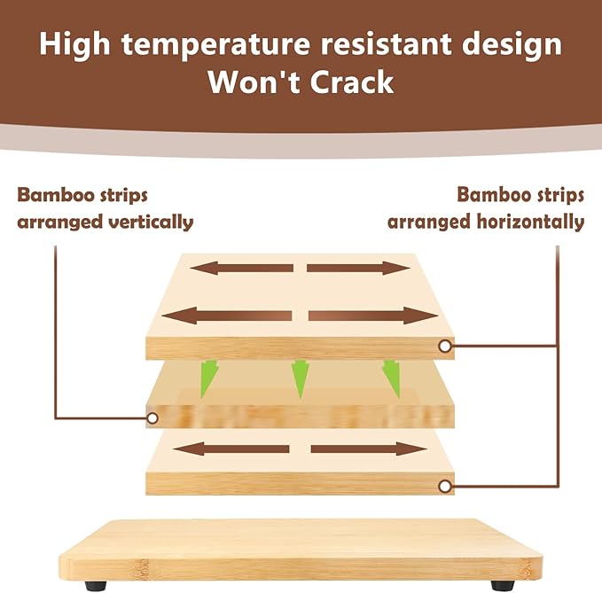 Cutting board for Convection Toaster Oven, Compatible with Ninja DT201/DT251 Foodi Air Fryer，Toaster Oven Accessories With Heat-Resistant Non-Skid Silicone Feet ，16.3x13.1”