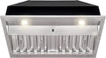 Akicon Range Hood Insert 30 Inch, Ultra Quiet, Powerful Suction Built-in Kitchen Vent Hood, Stainless Steel Ducted Stove Hood with Dimmable LED Lights Warm White, 3-Speeds 600CFM