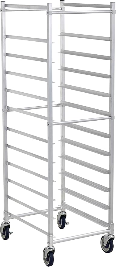 Commercial Knockdown 12-Tier Aluminum End Load NSF Bakery Sheet/Bun Pan Rack (28W-123)