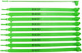 100 Numbered Plastic Security Tamper Proof Trailer Seals - Shipping Tags for Truck and Container (Green)