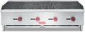WESTLAKE 48"W Commercial Charbroiler Gas Countertop 4 Burner Natural Gas and Propane 120,000 BTU Char Broiler Stainless Steel BBQ Stove Grill for Restaurants