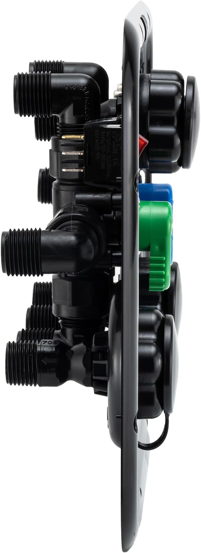 RecPro RV Water Management Panel | Nautilus P2.5 | 7-Function City-Water Fill | Made in America (Black, Include Install Kit)