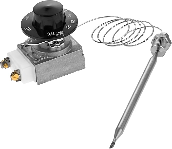 RX-2-24 Thermostat for Deep Fryer, Minivolt Thermostat Control for Fryer 3/8" Mpt Stuff Box Compatible with ADCRAFT Parts Fits Gas Fryer Adcraft Atosa 301030004 Robertshaw 5300-402 200-400F