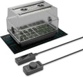 AC Infinity Heavy-Duty Humidity Dome 5x8 Germination Kit, Full Spectrum LED Grow Light Bars w/Samsung LM301H EVO LEDs, Heat Mat, 3 mm Thickest Dome, Trays, Vented Panels, for Seed Starting