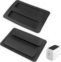 2Pack Silicone Toaster Cover,Heat Resistant Bread Machine Cover Toaster Lid Bread Maker Top Cover,Toaster Appliances Top Cover Bread Maker Dust Cover Sandwich Machine Part Accessories for Clean(Black)