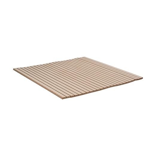 Outwater 4ft Wide x 8ft High x 5/32in Thick Unfinished Maple Veneer Decorative Wall Tambour Panel with 1/2in 30-Degree Groove Slats – Flexible, Customizable, and Easy-to-Install