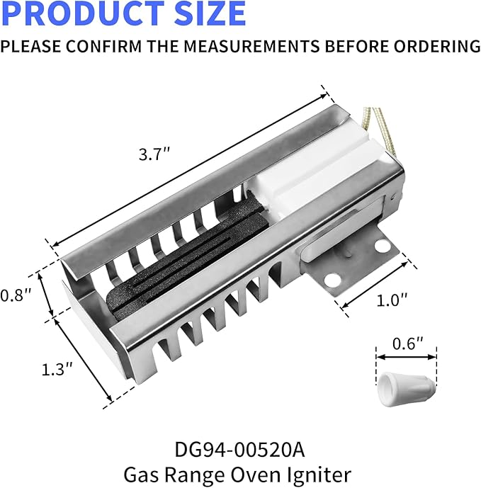 DG94-00520A Gas Range Oven Igniter Replacement Compatible with Sam-sung NX58F5500SS NX58H5600SS NX58H9500WS
