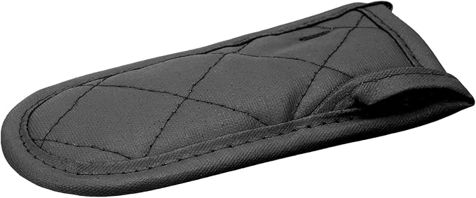 uxcell 8Pcs Pan Handle Sleeve, Pot Handle Covers Heat Resistant Iron Skillet Handle Covers for Kitchen Baking Cooking Supplies, Black