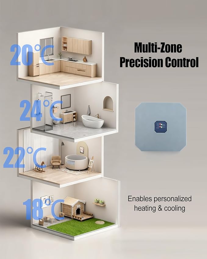 HZ311 24V True Zone Control Panel Designed Fit for Conventional Single-Stage Heating (1H) and Cooling (1C) Applications on 24V Systems