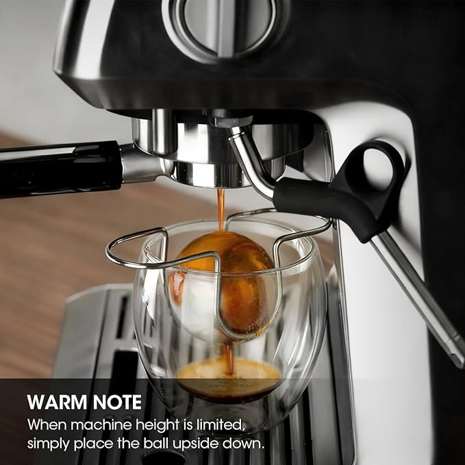 AIEVE XL Espresso Cooling Ball, 2 Pack Upgraded Large Coffee Chiller, Stainless Steel Chilling Ball Iced Coffee Accessories Espresso Accessories for Nespresso Breville Espresso Machine
