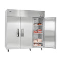 VEVOR Commercial Reach-In Freezer 72" W, 52 Cu.Ft Stainless Steel Upright Freezer with Three Doors, Auto-Defrost, 12 Adjustable Shelves, -11 to 14℉ Temp Control, UL Certified