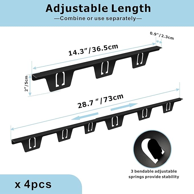 4PCS Stove Gap Covers Stainless Steel, Retractable Stove Counter Gap Filler, Between Stove and Counter Slide In Range Trim Kit for Kitchen